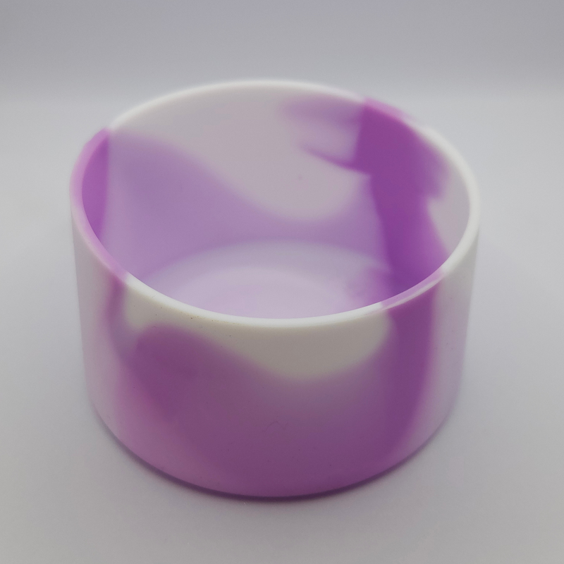 Load image into Gallery viewer, SILICONE BOTTLE BASE MEDIUM [CLR:WHITE/PURPLE]
