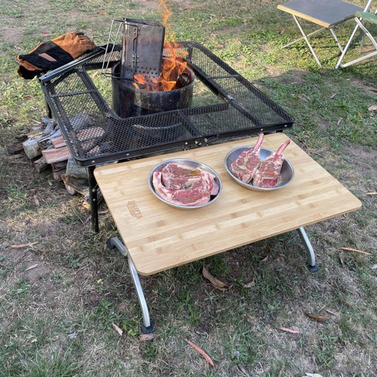 DRIFTA STOCKTON FOLDING TABLE BAMBOO TOP LARGE