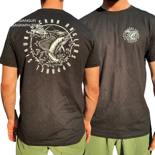 STAUNCH CRAB TEE SHIRT SAILY [CLR:BLACK SZ:2X-LARGE]