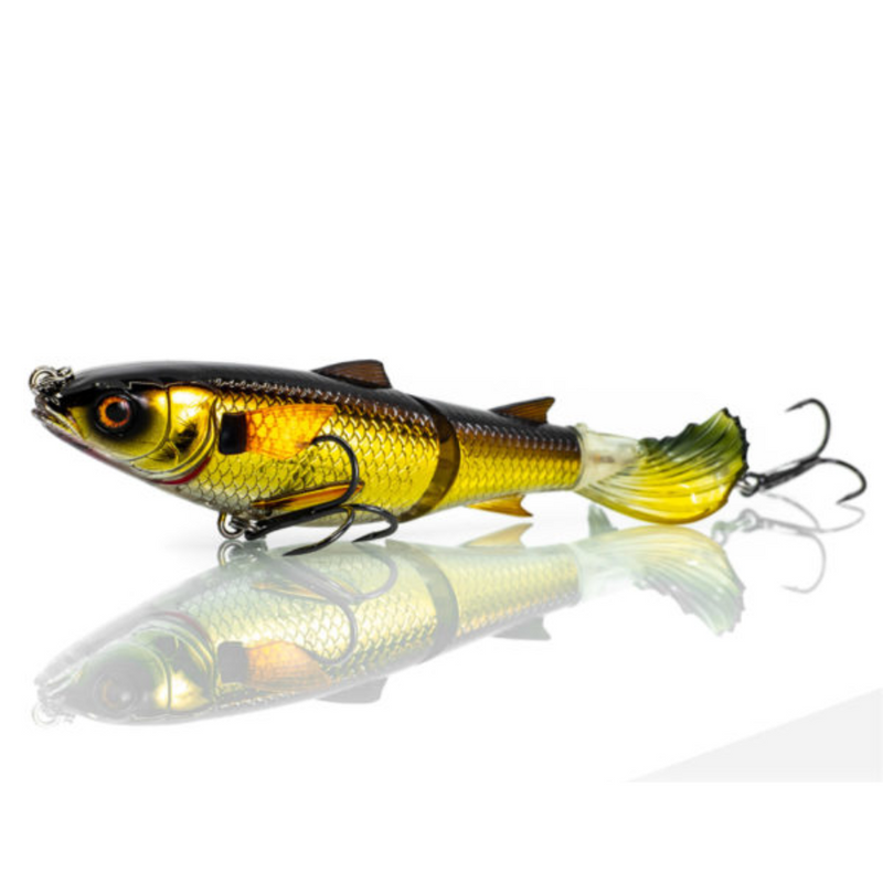 Load image into Gallery viewer, CHASEBAITS DRUNKEN MULLET [SZ:95MM CLR:04 GOLD SHINER]
