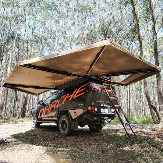 DARCHE ECLIPSE 270 FREESTANDING + RTT ENTRY LED AWNING  LEFT HAND SIDE