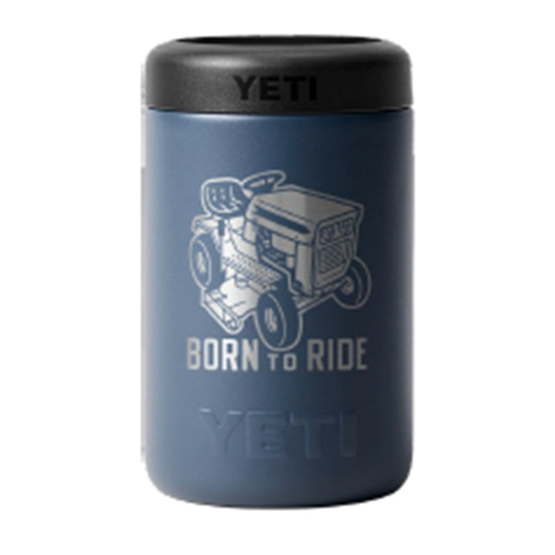 Load image into Gallery viewer, YETI RAMBLER 375ML COLSTER 2.0 BORN TO RIDE [CLR:NAVY]
