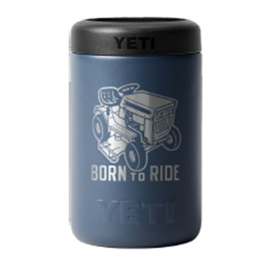 YETI RAMBLER 375ML COLSTER 2.0 BORN TO RIDE [CLR:NAVY]