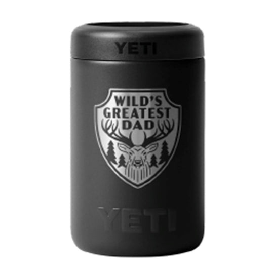 YETI RAMBLER 375ML COLSTER 2.0 WILDS GREATEST DAD [CLR:BLACK]