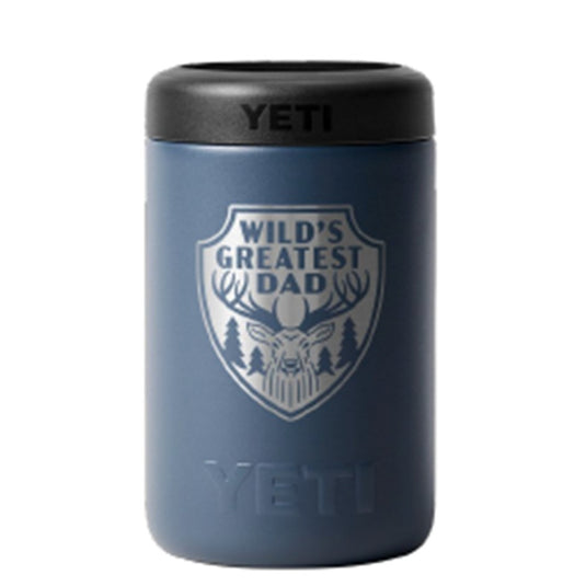 YETI RAMBLER 375ML COLSTER 2.0 WILDS GREATEST DAD [CLR:NAVY]