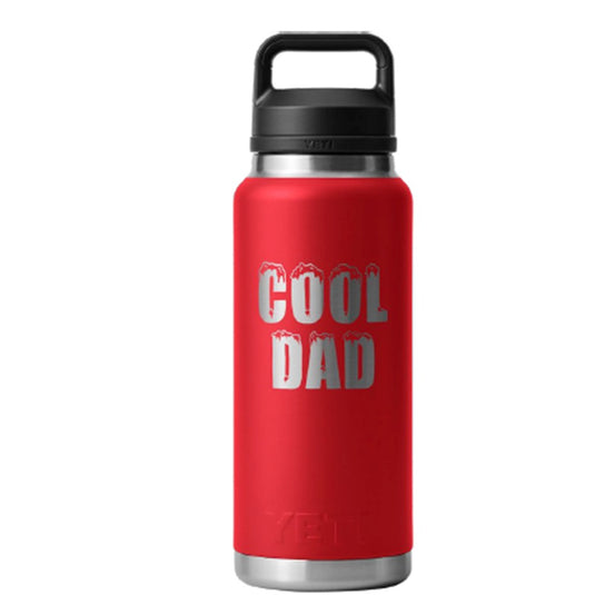 YETI RAMBLER BOTTLE 36OZ COOL DAD [CLR:RESCUE RED]