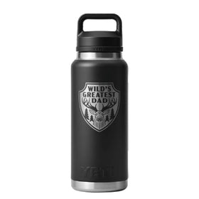 YETI RAMBLER BOTTLE 36OZ WILDS GREATEST DAD [CLR:BLACK]