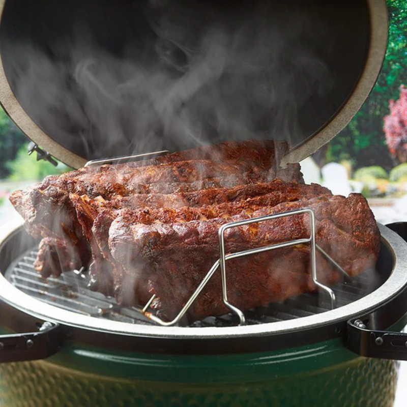 Load image into Gallery viewer, BIG GREEN EGG RIB RACK STAINLESS STEEL
