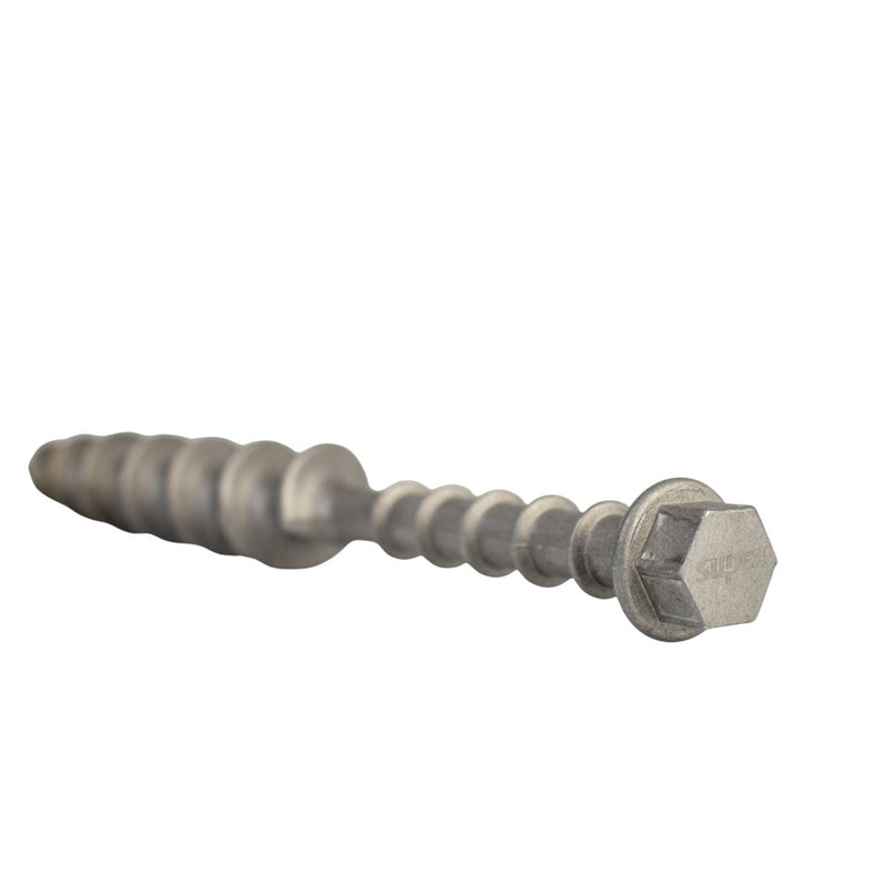 Load image into Gallery viewer, SUPEX LARGE ALLOY SCREW IN PEGS 4 PACK WITH GUY ROPE CLIP
