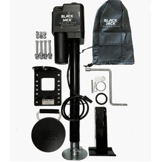 BLACK JACK MASTER TRAILER JACK 1001 WITH WIRING HARNESS