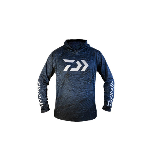 DAIWA HOODED JERSEY ST-30022E [CLR:NAVY SZ:MEDIUM]