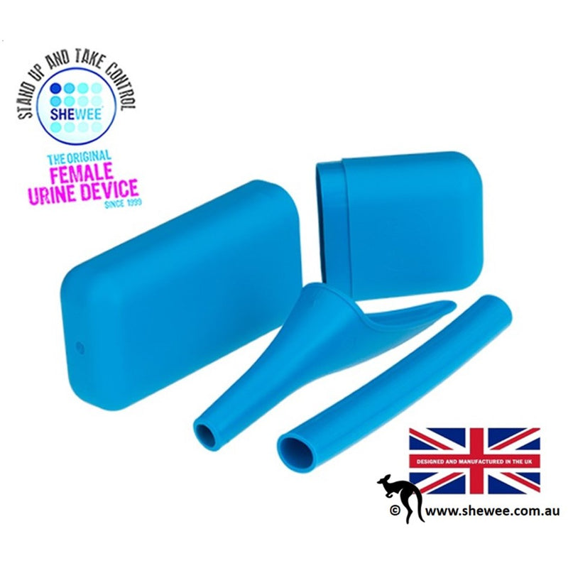 Load image into Gallery viewer, SHEWEE EXTREME FEMALE URINATION DEVICE WITH CASE &amp; TUBE [CLR:BLUE]
