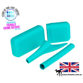 SHEWEE EXTREME FEMALE URINATION DEVICE WITH CASE & TUBE [CLR:AQUA]