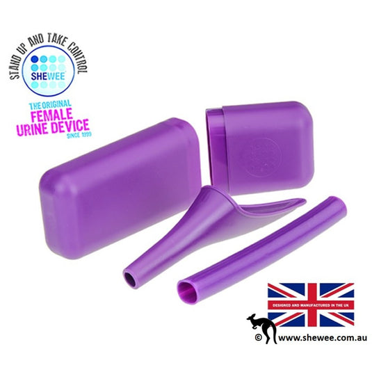 SHEWEE EXTREME FEMALE URINATION DEVICE WITH CASE & TUBE [CLR:PURPLE]