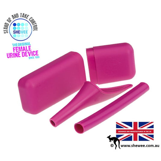 SHEWEE EXTREME FEMALE URINATION DEVICE WITH CASE & TUBE [LENGTH:PINK]