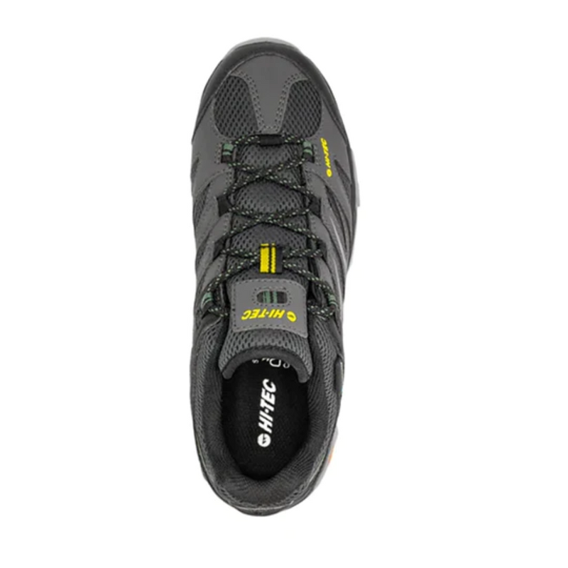 Load image into Gallery viewer, HI-TEC TARANTULA LOW WP HIKING BOOTS MENS [CLR:DARK SHADOW/CITRON/GREY SZ:9.5]
