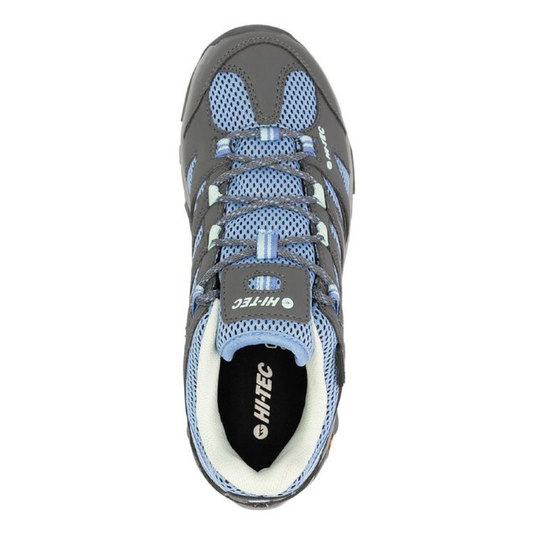HI-TEC TARANTULA LOW WP HIKING SHOES WOMENS [CLR:GREY/CHARCOAL/CORNFLOWER SZ:9.5]