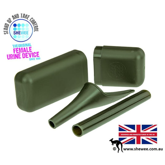 SHEWEE EXTREME FEMALE URINATION DEVICE WITH CASE & TUBE [CLR:NATO GREEN]