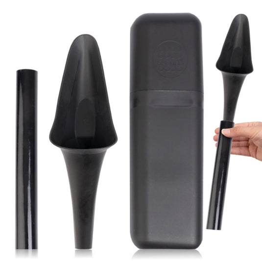 SHEWEE FLEXI FEMALE URINATION DEVICE WITH CASE & TUBE [CLR:BLACK]