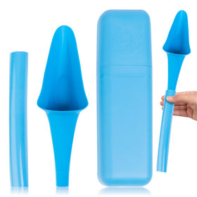 SHEWEE FLEXI FEMALE URINATION DEVICE WITH CASE & TUBE [CLR:BLUE]