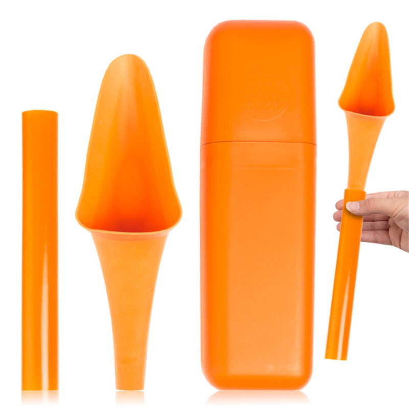 Load image into Gallery viewer, SHEWEE FLEXI FEMALE URINATION DEVICE WITH CASE &amp; TUBE [CLR:PUMPKIN]
