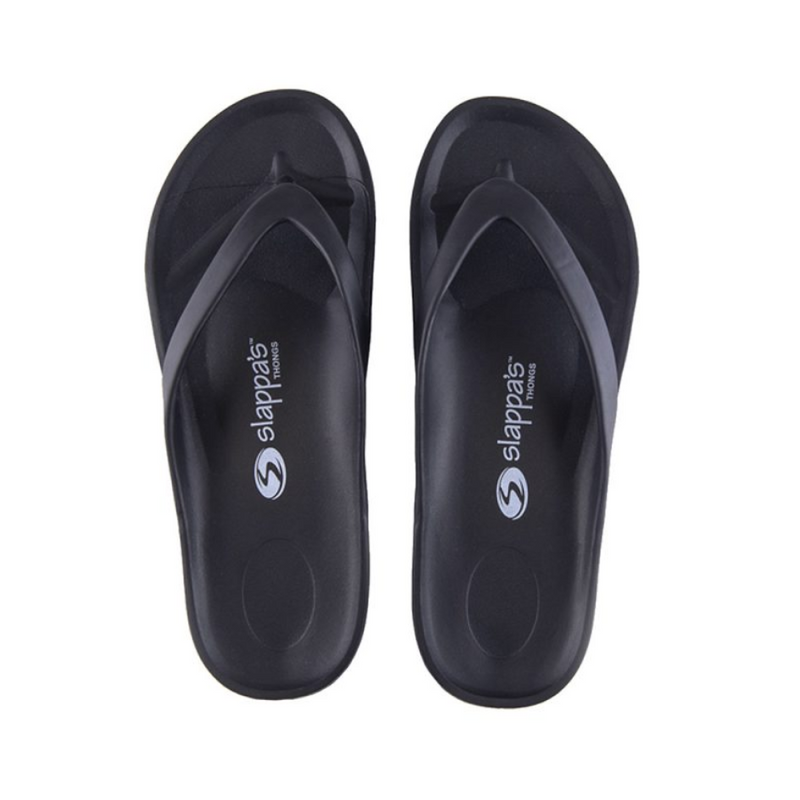 Load image into Gallery viewer, SLAPPA&#39;S THONGS BLACK [SZ:41]
