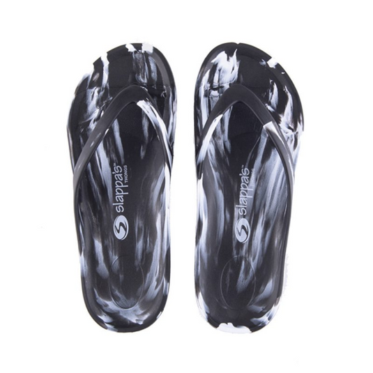 SLAPPA'S THONGS BLACK & WHITE [SZ:47]