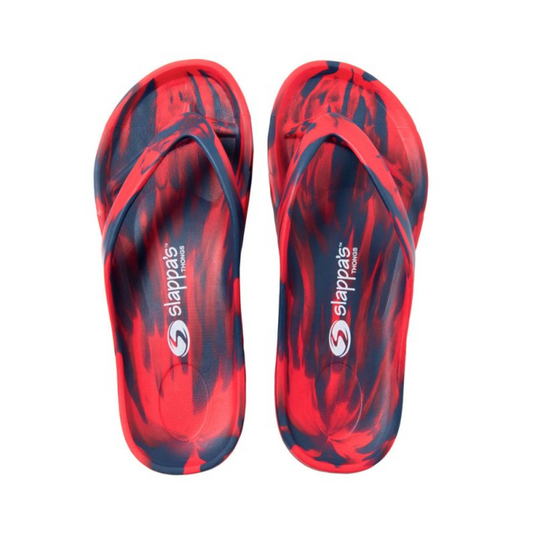SLAPPA'S THONGS RED & BLUE [SZ:34]