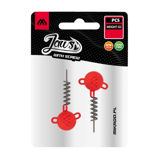 MIKADO JAWS JIG HEAD SCREW IN ORANGE [SZ:5G]