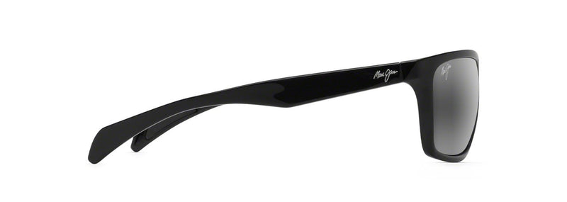 Load image into Gallery viewer, MAUI JIM MAKOA SUNGLASSES GLOSS BLACK THIN GLASS NEUTRAL GREY 
