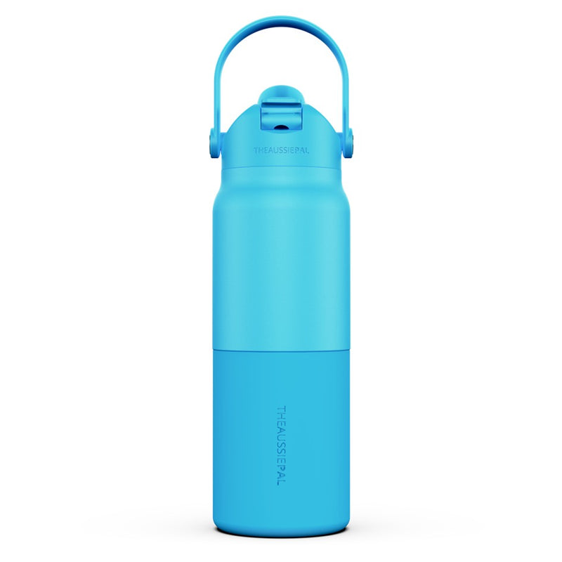 Load image into Gallery viewer, AUSSIE PAL INSULATED WATER BOTTLE 1L [CLR:BLUE]
