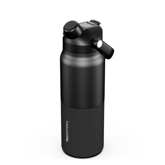 AUSSIE PAL INSULATED WATER BOTTLE 1L [CLR:BLACK]