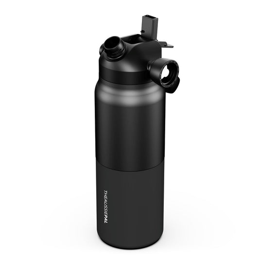 AUSSIE PAL INSULATED WATER BOTTLE 1L [CLR:BLACK]