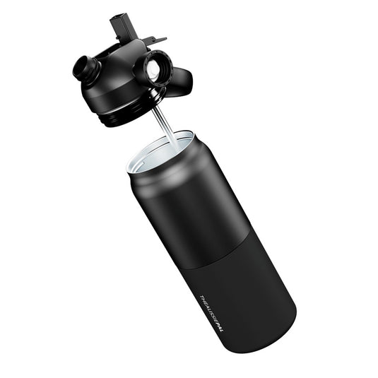AUSSIE PAL INSULATED WATER BOTTLE 1L [CLR:BLACK]