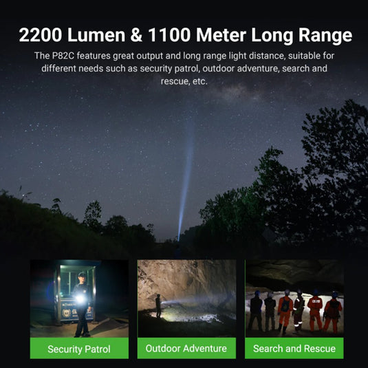 NEXTORCH P82C 2200 LUMEN LED TORCH