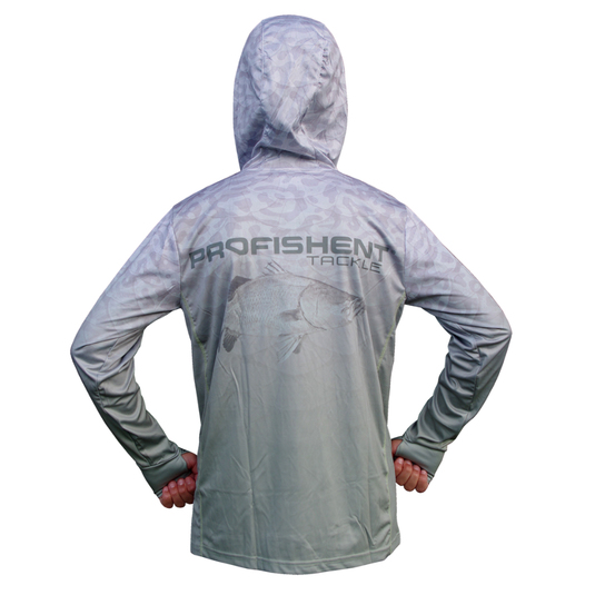 PROFISHENT HOODED LS OLIVE BARRA [SZ:X-SMALL]