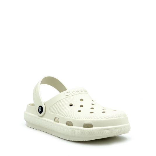 CLOGEES WOMENS SOFTY FASHION CLOG WHITE [SZ:6]