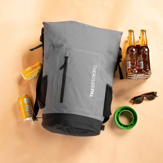 AUSSIE PAL DRAINPRO BACKPACK WITH WATER DRAIN VALVE 35L [CLR:DARK GREY]