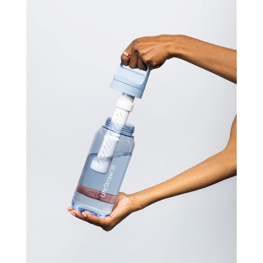 LIFESTRAW GO 2.0 WATER FILTER BOTTLE 1L ICELANDIC BLUE