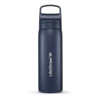LIFESTRAW GO STAINLESS STEEL WATER FILTER BOTTLE 500ML AEGEAN SEA