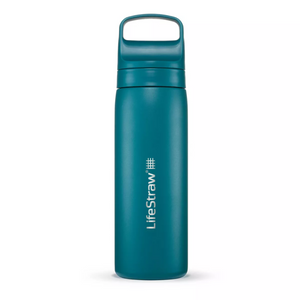 LIFESTRAW GO STAINLESS STEEL WATER FILTER BOTTLE 500ML LAGUNA TEAL