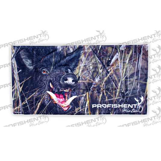 PROFISHENT BEACH TOWEL BLACK PIG