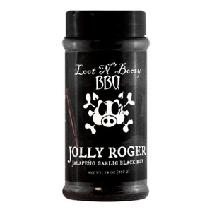 LOOT N BOOTY JOLLY ROGER JALAPENO RUB 14OZ