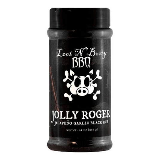 LOOT N BOOTY JOLLY ROGER JALAPENO RUB 14OZ