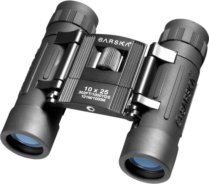 Load image into Gallery viewer, BARSKA LUCID VIEW BLACK COMPACT BINOCULARS [SZ:10X25]
