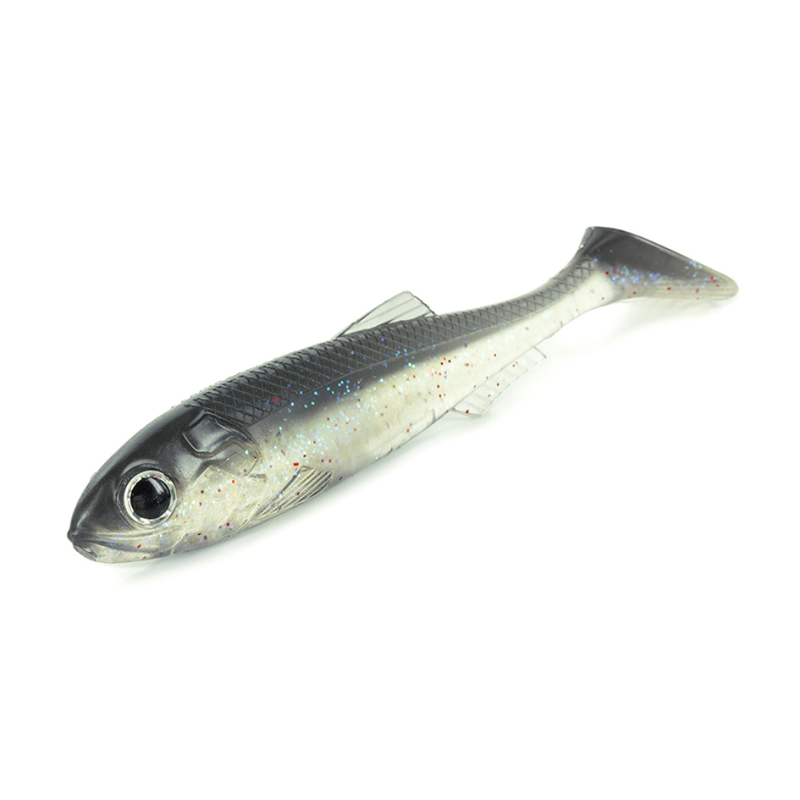 Load image into Gallery viewer, MOLIX REAL THING SHAD [SZ:4.5 INCH CLR:CLEAR CHART MULTICOLOUR]
