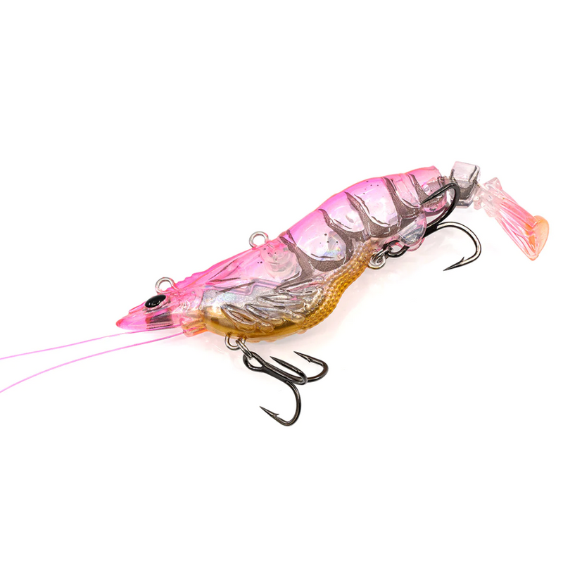 Load image into Gallery viewer, CHASEBAITS ARMOUR PRAWN [SZ:85MM CLR:07 PINK DEVIL]
