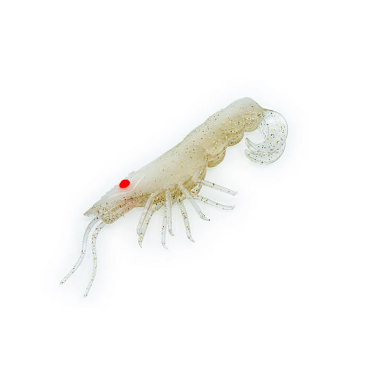 CHASEBAITS CURLY PRAWN [SZ:90MM CLR:01 MILK FLASH]