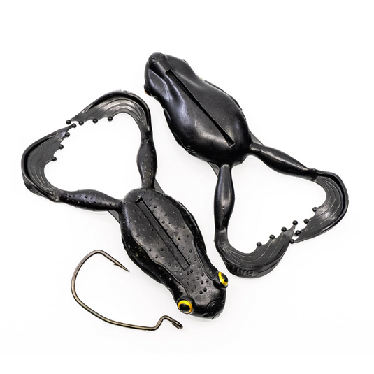 CHASEBAITS FLEXI FROG [SZ:40MM CLR:04 BLACK]