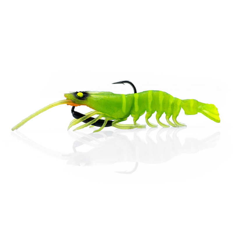 Load image into Gallery viewer, CHASEBAITS THE FLICK PRAWN [SZ:95MM 4G CLR:08 LEMON LIME]
